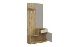 Modny przedpokój dąb artisan i kaszmir PERGO 5 Modny przedpokój dąb artisan i kaszmir PERGO 3