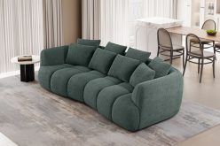 Przytulna półokrągła sofa