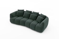 Przytulna bigsofa półokrągła do dużego salonu VELESSA 4