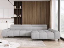 Modna sofa narożna geometryczna sterowana elektrycznie