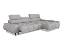 Sofa narożna geometryczna z elektrycznym wysuwem siedziska ESSENCE 1 3