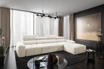 Duży narożnik rodzinny z funkcją spania MARBELLA 12 2 Beżowy narożnik rodzinny