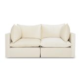 Dwuosobowa sofa modułowa z miękka tapicerką QUATTRO 1
