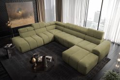 Sofa typu C z funkcją spania MARBELLA 10 14 Ogromna sofa typu C z funkcją spania