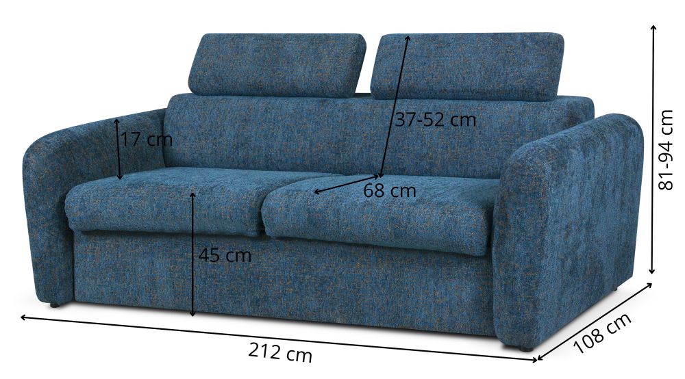 Sofa typu włoskiego 160x200 MELANIA 4