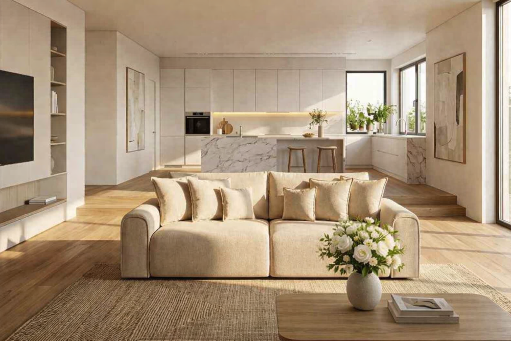 Bigsofa ze sprężynami kieszeniowymi z ogromną powierzchnią spania 228x184 HAPPY 7 Komfortowa bigsofa sprężyny pocket kieszeniowe z wielką powierzchnią spania