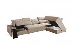 Ekskluzywna sofa rogowa z wydłużonym siedziskiem z funkcją spania MIRACLE 11 2