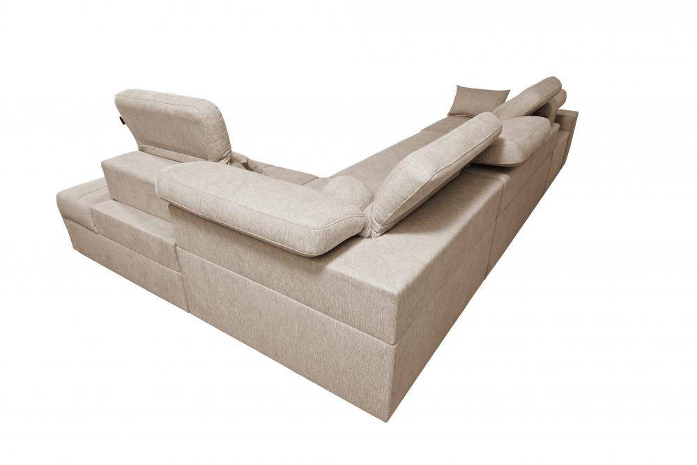 Ekskluzywna sofa rogowa z wydłużonym siedziskiem z funkcją spania MIRACLE 11 8