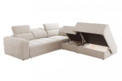 Sofa narożna z otwartym bokiem z funkcją spania regulacja głębokości REVIT 9 2