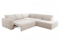 Sofa narożna z otwartym bokiem z funkcją spania regulacja głębokości REVIT 9 3