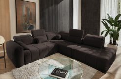 Bardzo wygodna sofa narożna z otwartym bokiem z funkcją spania