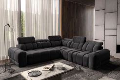 Sofa rogowa rozkładana z adapterem USB INFERNO 3 20 Salonowa sofa rogowa rozkładana z adapterem USB