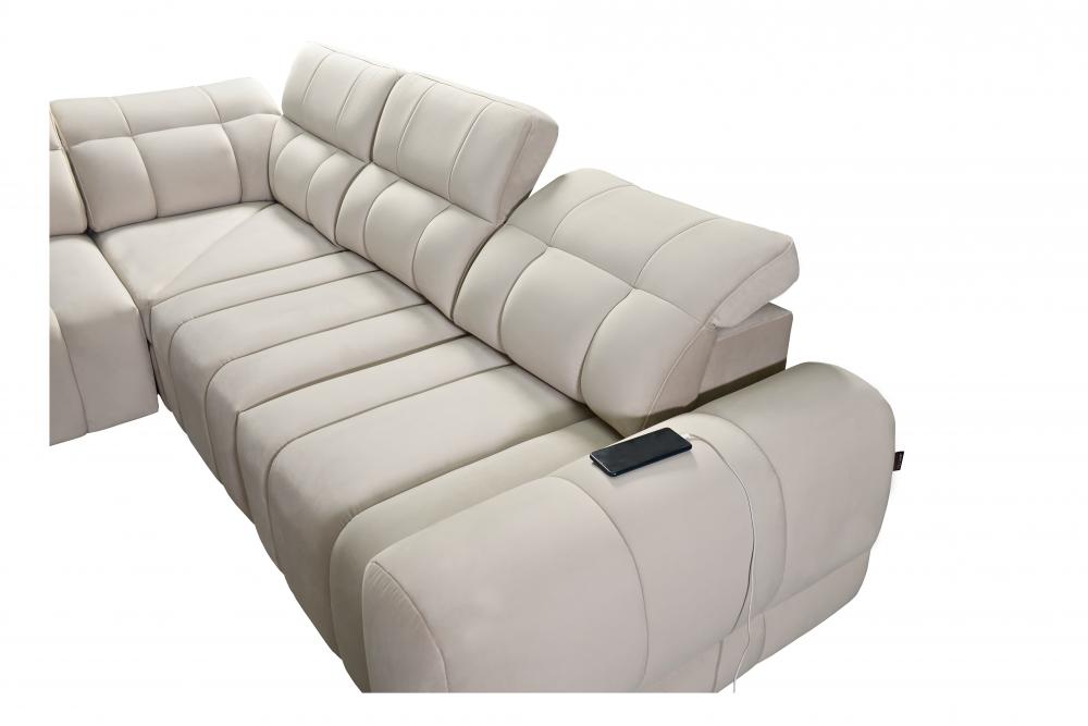 Sofa rogowa rozkładana z adapterem USB INFERNO 3 25 Sofa rogowa rozkładana z adapterem USB INFERNO 3 5