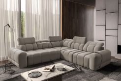 Sofa rogowa rozkładana z adapterem USB INFERNO 3 18 Modna i komfortowa sofa rogowa rozkładana z adapterem USB