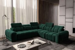 Sofa rogowa rozkładana z adapterem USB INFERNO 3 15 Rodzinna sofa rogowa rozkładana z adapterem USB