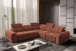 Sofa rogowa rozkładana z adapterem USB INFERNO 3 13 Piękna sofa rogowa rozkładana z adapterem USB