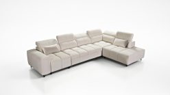 Elegancka kanapa w kształcie L z funkcją spania CALVANO 11 1