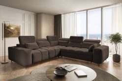 Nowoczesna sofa rogowa z funkcją spania klasy premium