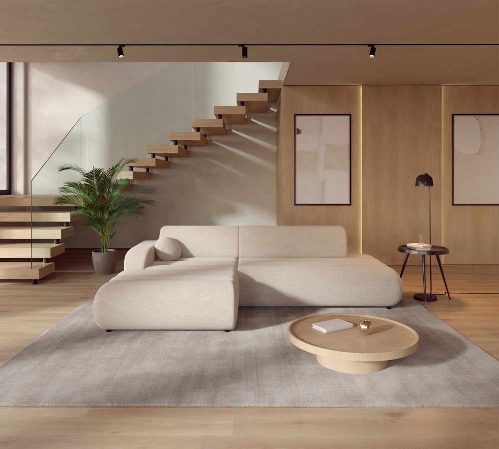 Wielka sofa rogowa nowoczesna i modna