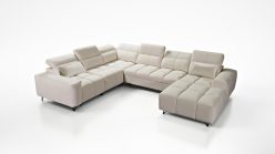Sofa U z otwartą otomaną z funkcją spania CALVANO 8 1