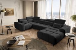 Wielka wyszukana sofa podkowa z funkcją spania