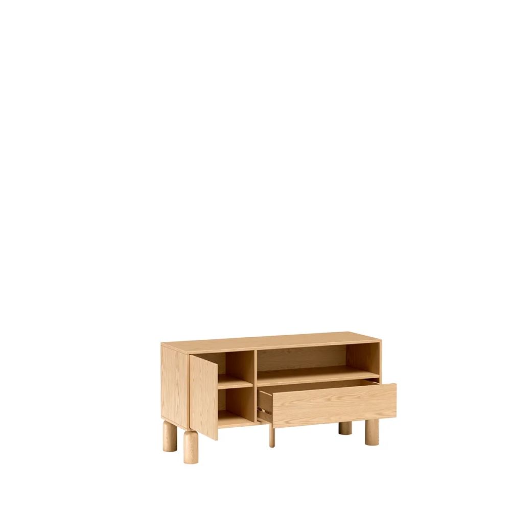 Asymetryczna szafka RTV 120cm NATURAL 6