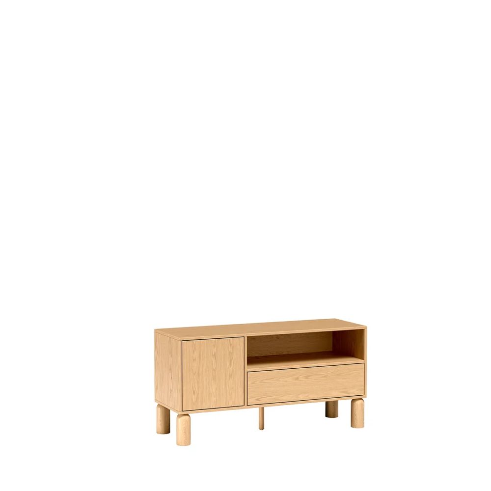 Asymetryczna szafka RTV 120cm NATURAL 5