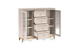 Elegancka gablotka zamykana kaszmir 142cm GLASGOW 7 27 Elegancka gablotka zamykana kaszmir 142cm GLASGOW 7 8