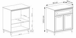 Komoda a'la antyk kaszmir ze złotem 92cm GLASGOW 4 29 Komoda a'la antyk kaszmir ze złotem 92cm GLASGOW 4 10