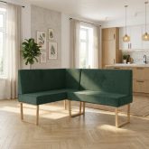 Komfortowy i nowoczesny narożnik do kuchni w minimalistycznym stylu