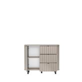 Nieduża komoda do sypialni greige 111cm MODENA 3 2