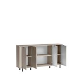 Pojemna komoda ryflowana greige 177cm MODENA 2 2