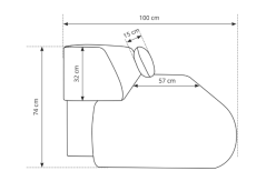 Rozkładana sofa do mieszkania w stylu minimalistycznym PUERTO 9