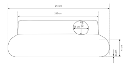 Rozkładana sofa do mieszkania w stylu minimalistycznym PUERTO 8