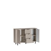 Ryflowana komoda greige 137cm MODENA 1 6
