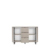 Ryflowana komoda greige 137cm MODENA 1 5