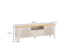 Szafka RTV z łukami 160cm TOPAZ 12 Szafka RTV z łukami 160cm TOPAZ 4
