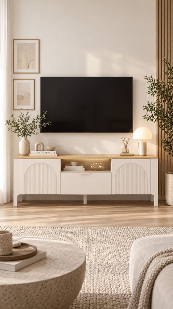 Szafka RTV z łukami 160cm TOPAZ 8 Kaszmir szafka RTV z łukami
