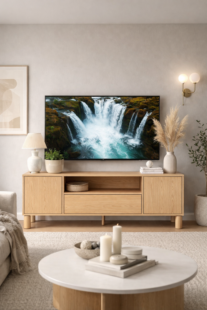 Szafka RTV z półką i szufladą 160cm NATURAL 17 Jasny dąb szafka pod telewizor 160