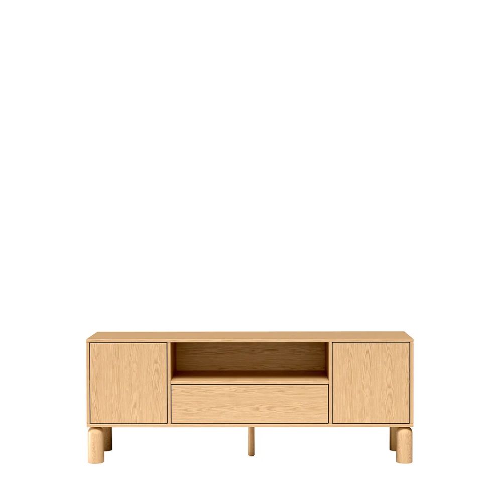 Szafka RTV z półką i szufladą 160cm NATURAL 18 Szafka RTV z półką i szufladą 160cm NATURAL 5