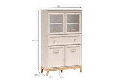 Tradycyjna gablota do salonu kaszmir 92cm GLASGOW 5 26 Tradycyjna gablota do salonu kaszmir 92cm GLASGOW 5 7