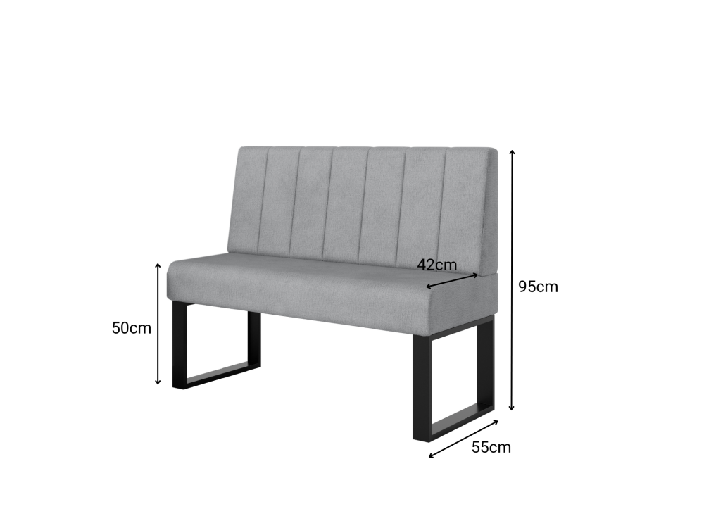 Industrialna ławka do kuchni TITANIUM 8