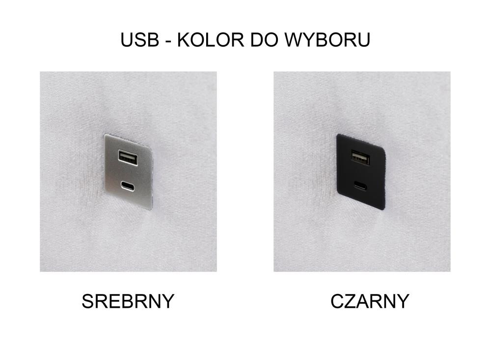 Narożnik mały wygodny z funkcją spania z ładowarką USB AERO 12