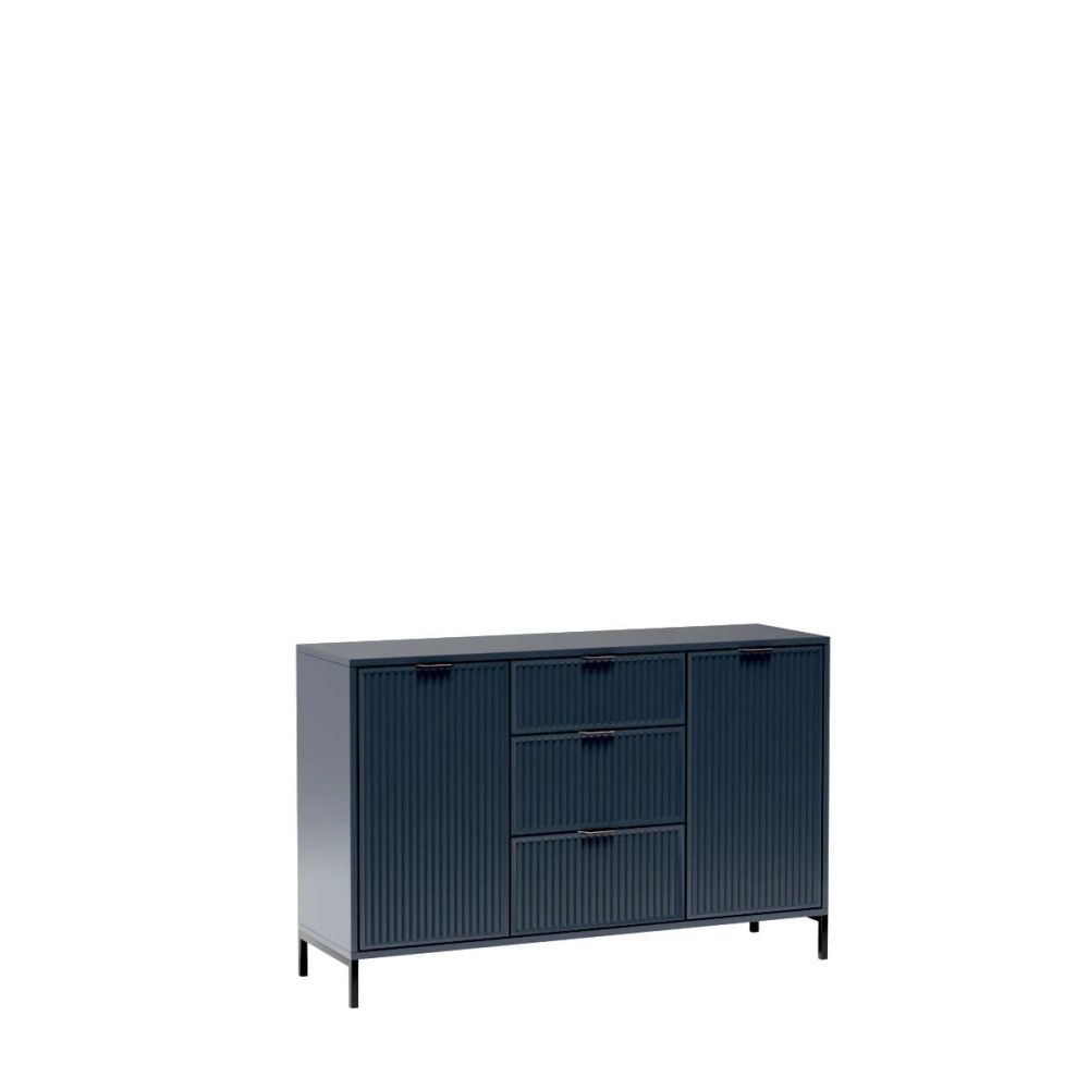 Nowatorska komoda ciemno niebieska 135cm LUXOR 5